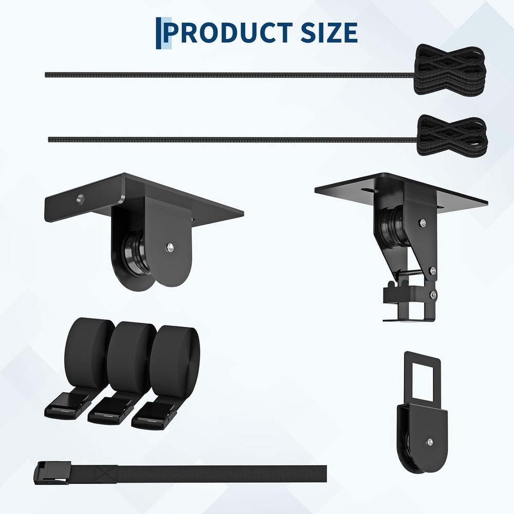 Cargo Box Garage Ceiling Hoist for Rooftop Cargo Boxes Fit 8–10ft Garage Ceiling