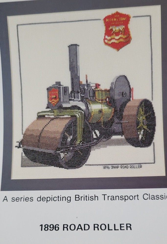 Heritage Classics Counted Cross Stitch 1896 Road Roller Pattern
