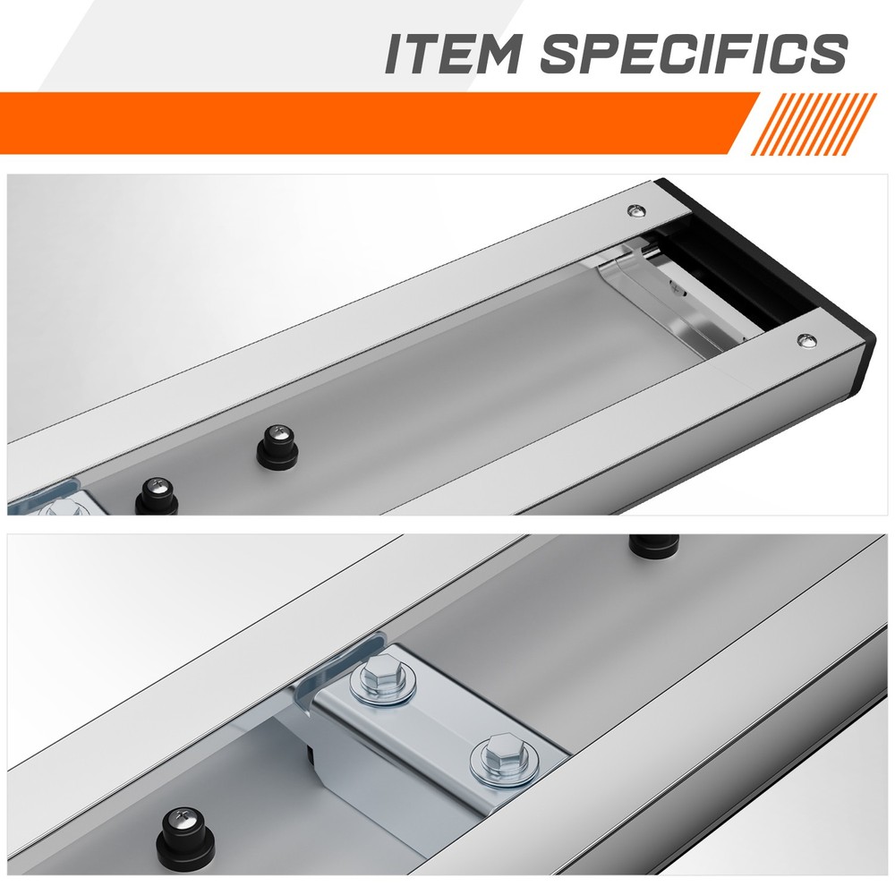For 19-25 Silverado Sierra Regular Cab 6" Side Step Nerf Bar Flat Running Boards