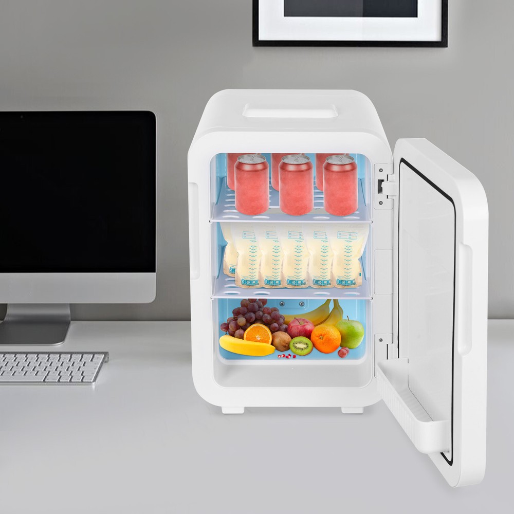 20L Mini Fridge Multifunctional Semiconductor Refrigeration Fridge Countertop US