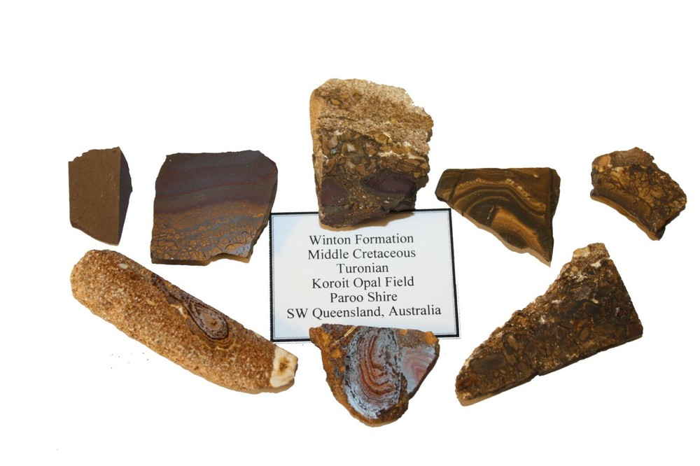 Australian Opal bedrock matrix rock samples sandstone ironstone collection 20 pc