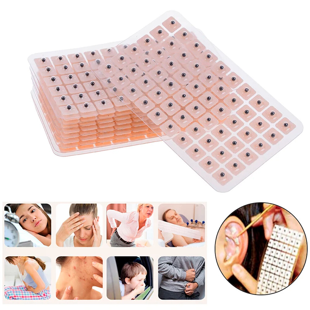 600Pcs/Set Ear Acupuncture Massage Therapy Needle Patch Auricular Sticker