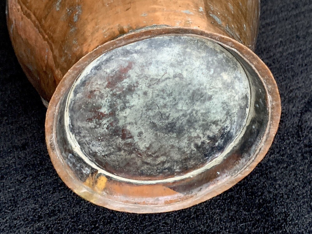 Turkish Copper Water Pitcher Jug 21" tall