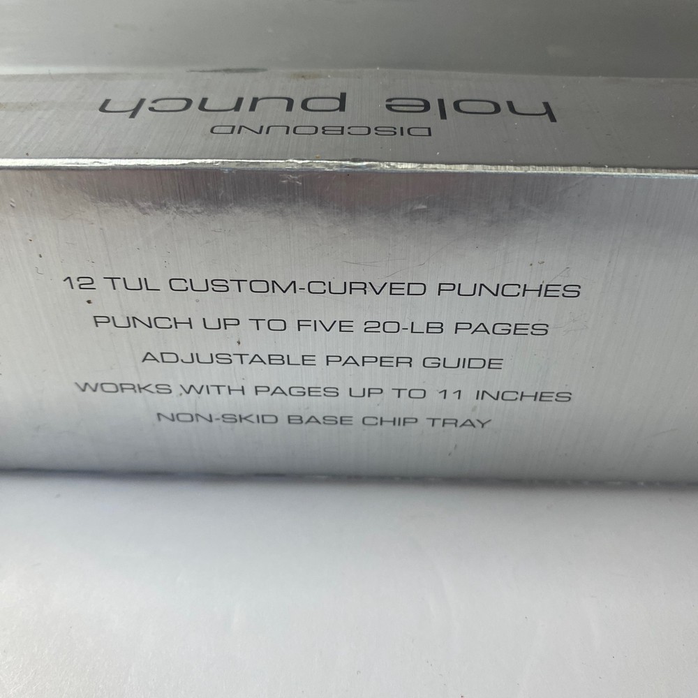 Tul Discbound 12 Hole Punch Custom Note Taking System - 12" Silver Grey
