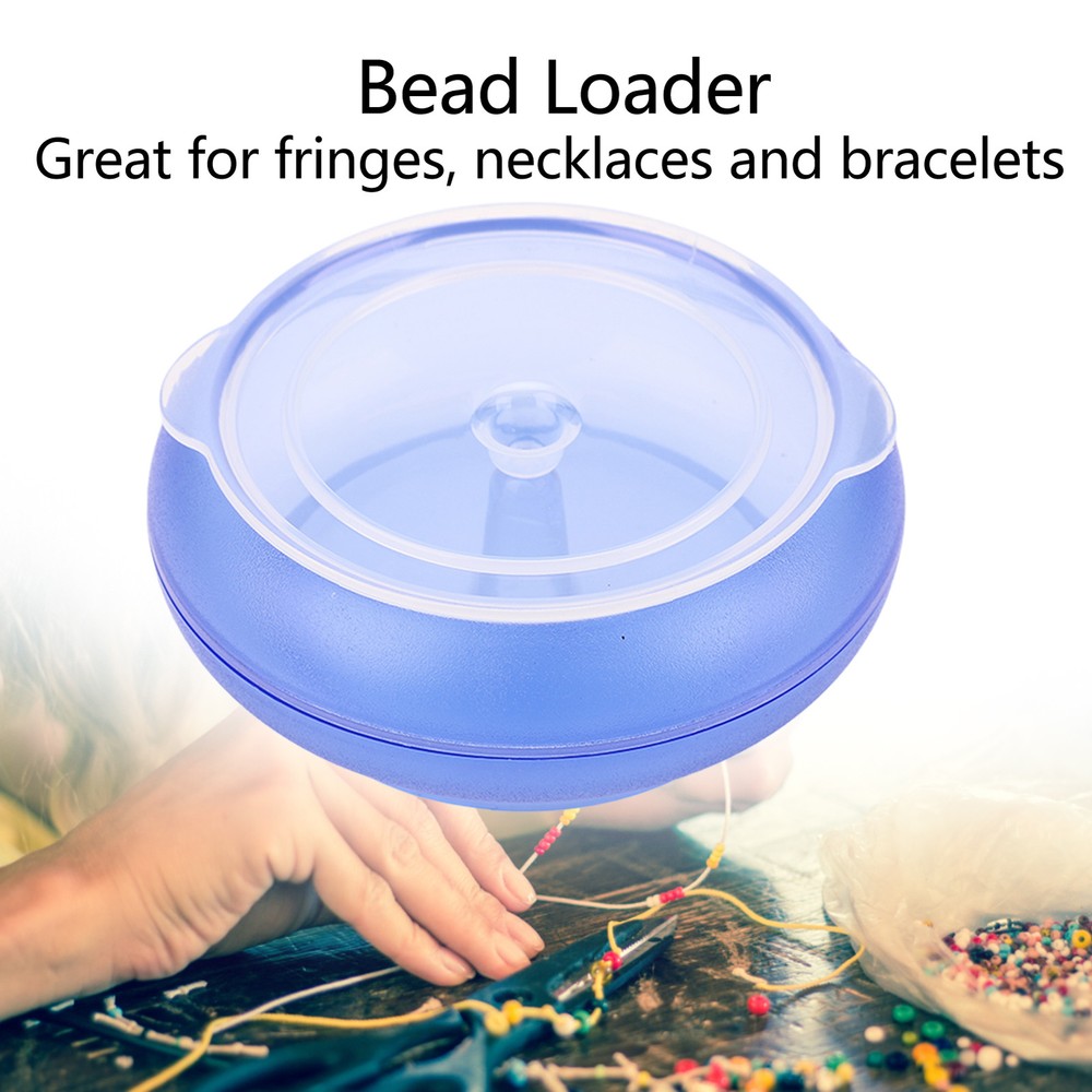 Bead Loader Bowl DIY Beading Clamshell Design Large Capacity Plastic
