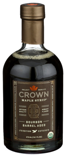CROWN MAPLE SYRUP BOURBON BARREL ORG 12.7 FO