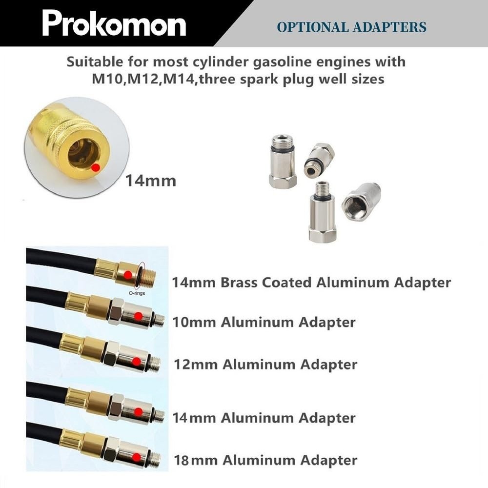 Prokomon Engine Cylinder Leak Down Tester KitGasoline Engine Leakdown Tester ...