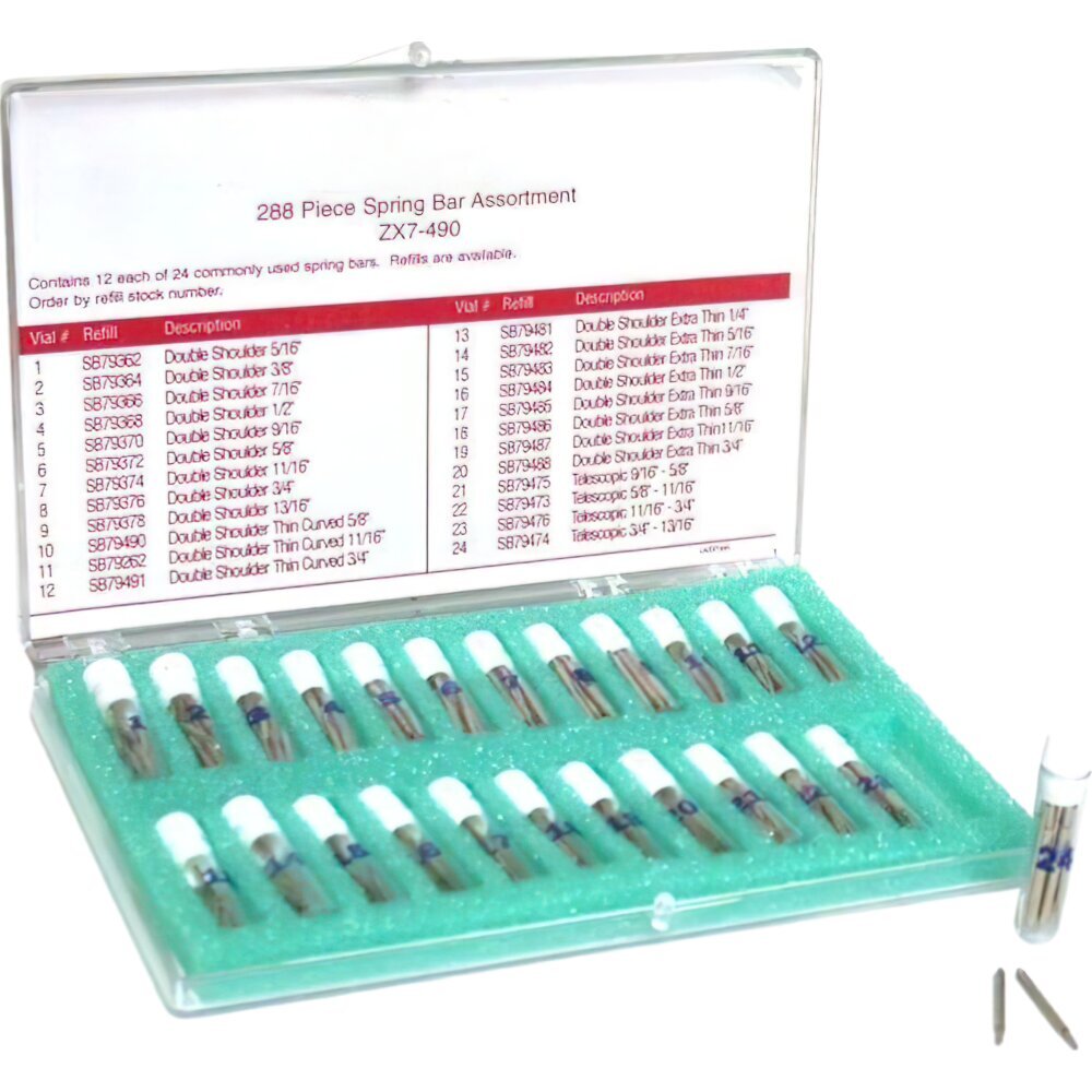 450 Assorted Extremely Thin Spring Bars,288 Spring Bars,2 Watch Pin Remover Kit