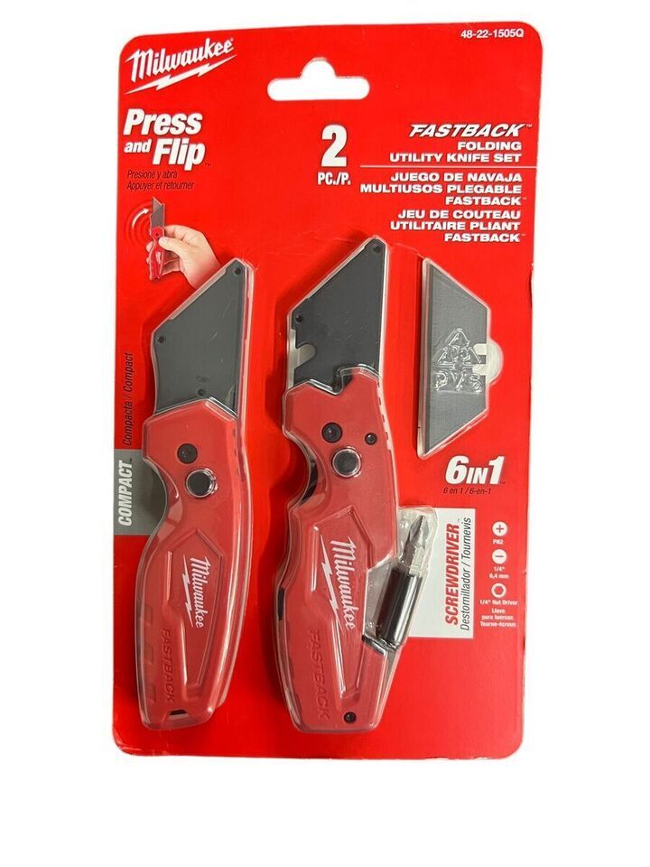 Milwaukee 6-in-1 48-22-1505Q Fastback 2 Pack