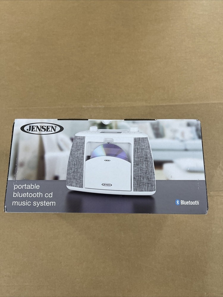 JENSEN CD-565 Portable Bluetooth CD Music System -TESTED- WORKS-