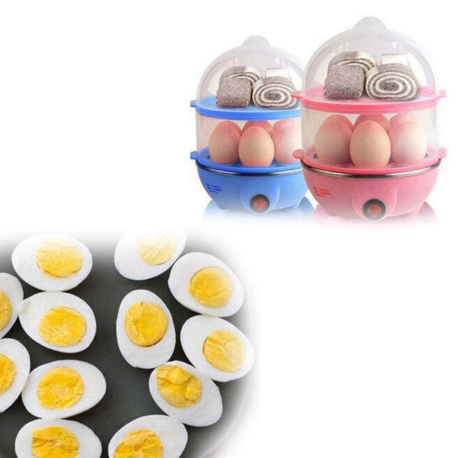 Multi-function 2 Layer 14 Egg Cooker Boilers And Vegetable Steamer.