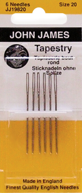 Tapestry Hand Needles Size 20 6/Pkg