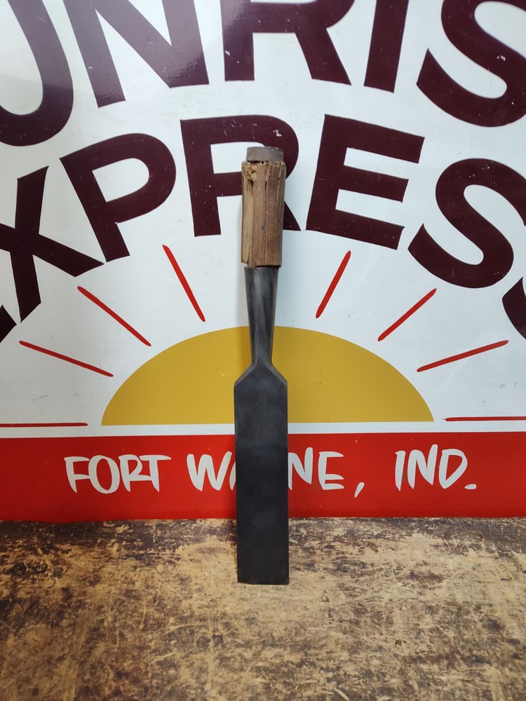 Early Riverside 2" Square Edge Socket Framing Chisel Timber Slick