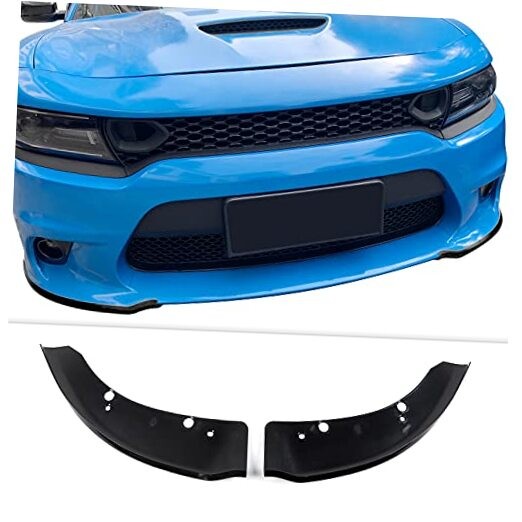 Front Bumper Lip Splitter Protector Front Shovel for 2015-2021 Dodge black