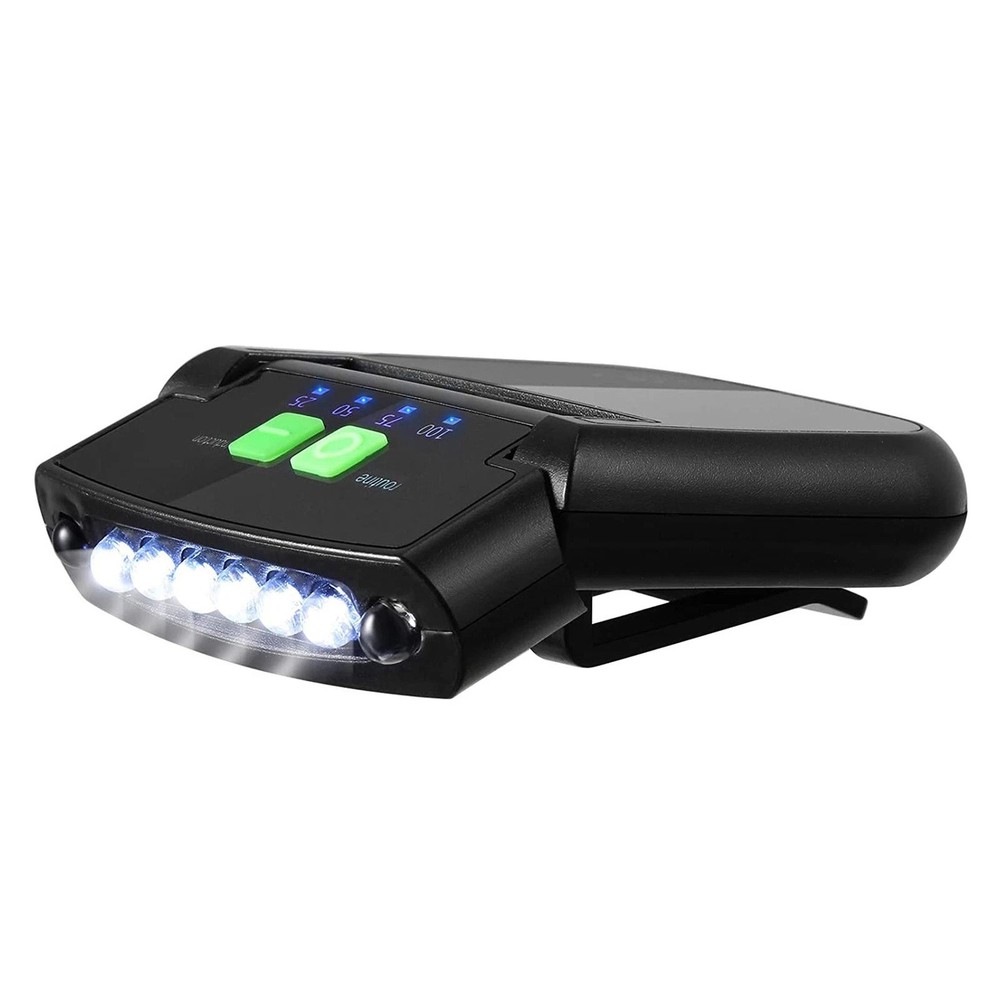 USB Rechargeable Hat Clip Light with Power Indicator for Reading Close Work