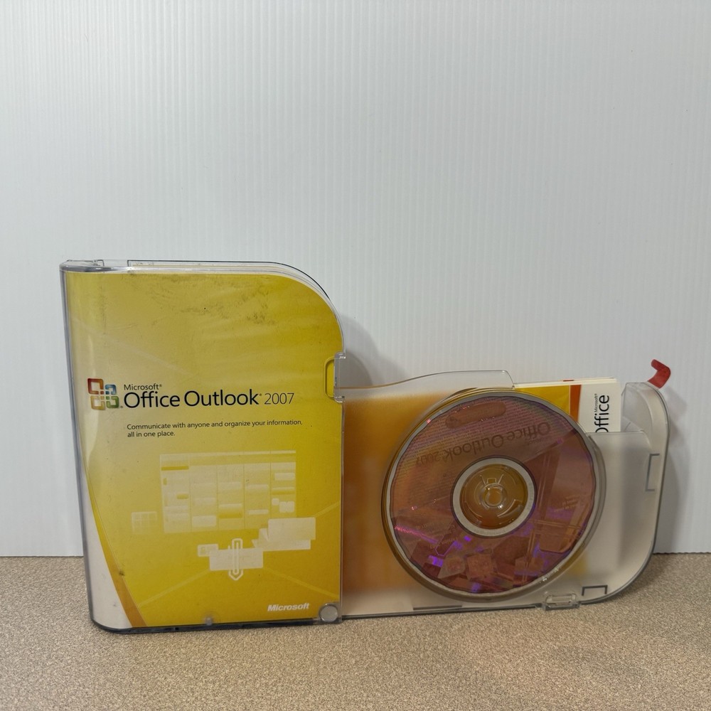 Microsoft Office Outlook 2007 Software Complete w/ Product Key OPEN BOX