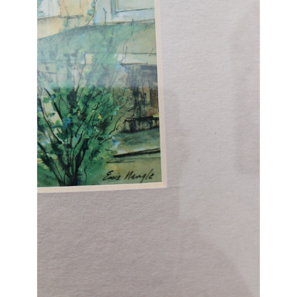 Visiting Leura village by Essie Nangle Framed artwork