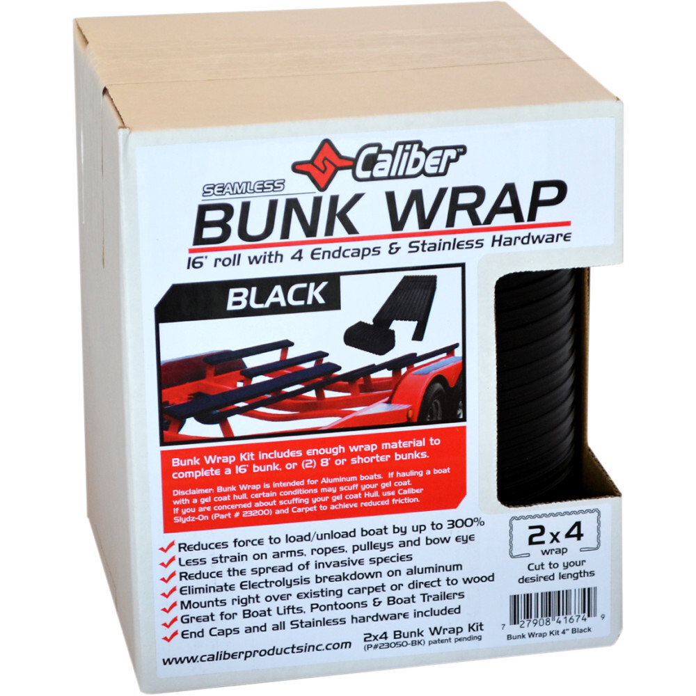 Caliber Bunk Wrap Black 2"X4"X16Ft Roll | 23050-BK