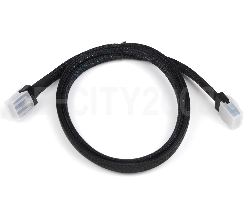2Pcs Mini SAS 36P SFF-8087 to Mini SAS 36P SFF 8087 Raid Data Server Cable 1M