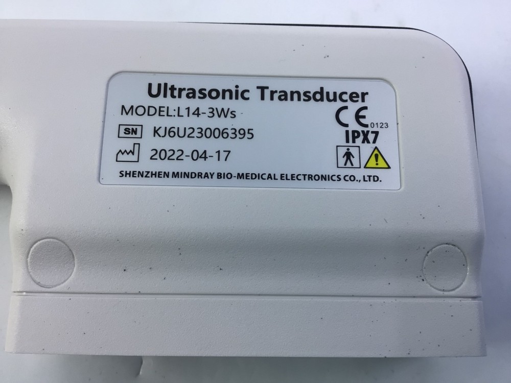 2022 Mindray L14-3Ws Linear Array Ultrasound Probe
