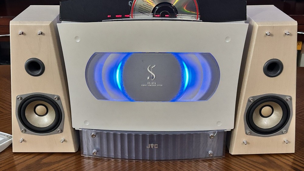 JVC VS-DT8 EXECUTIVE STEREO MINI SYSTEM Complete Working CD AM FM Clock