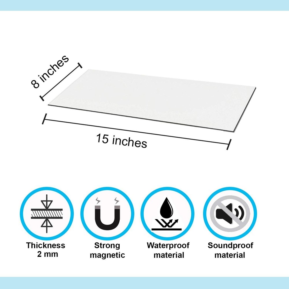 CANOPUS Strongest Magnetic Vent Covers, White, Rectangular 8in x 15in, for Fl...