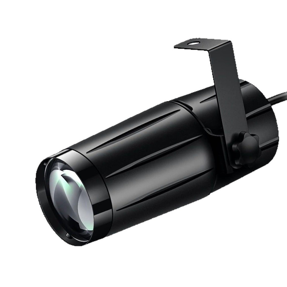 LED Stage Spot Light 3W White With Adjustable Bracket For Disco