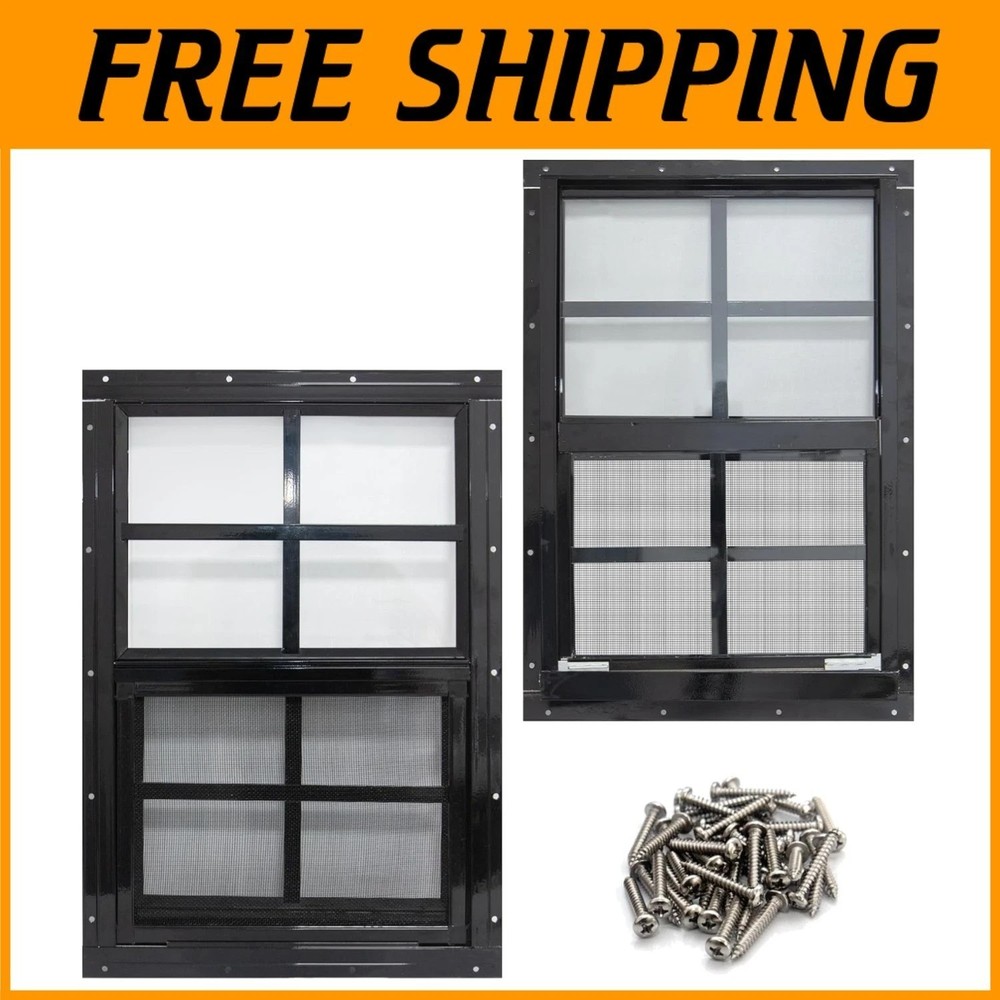 Rust-Free 12x18 Shed Windows with Aluminum Frame