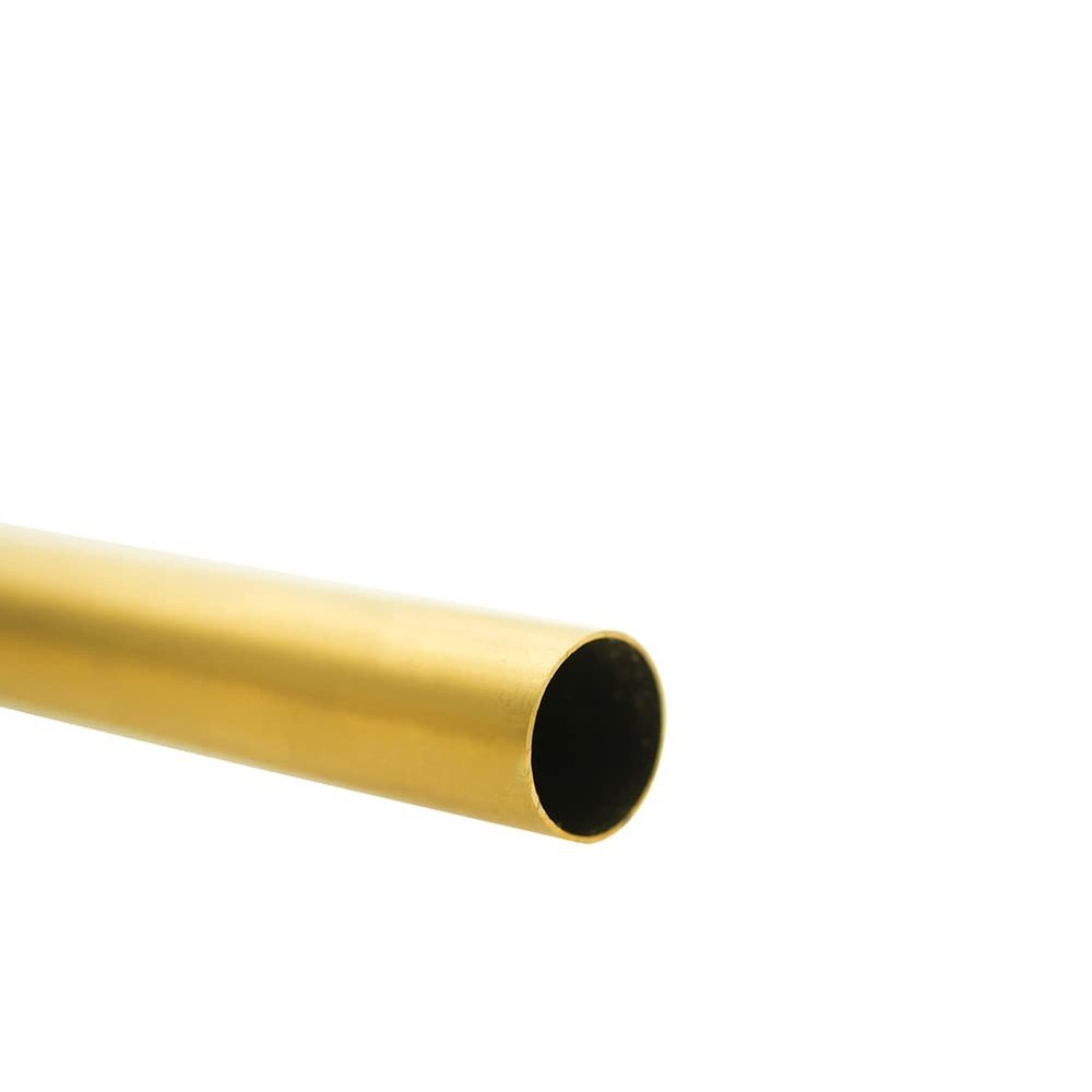 H62 1"25mm OD Brass Tube 0.5mm Wall Ã— 300mm Length Brass Tubing Seamless Roun