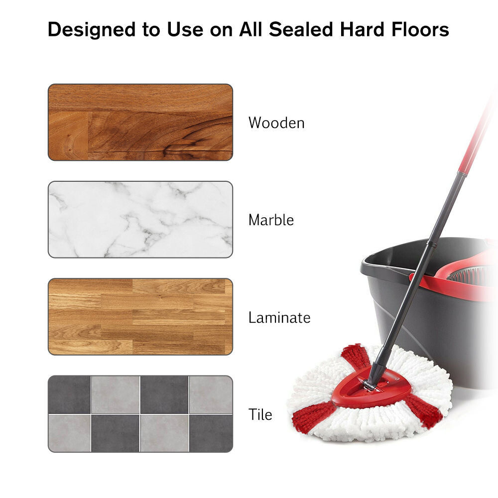 Replacement Microfiber Mop Head Easy Clean Wring Refill For O-Cedar Spin Mop