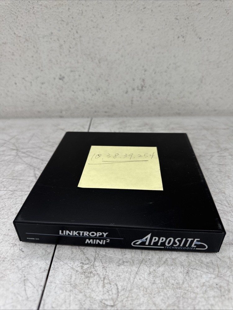 Apposite Linktropy Mini2 Mini 2 WAN Emulator LMIN2-100M UNTESTED MISSING AC ADAP