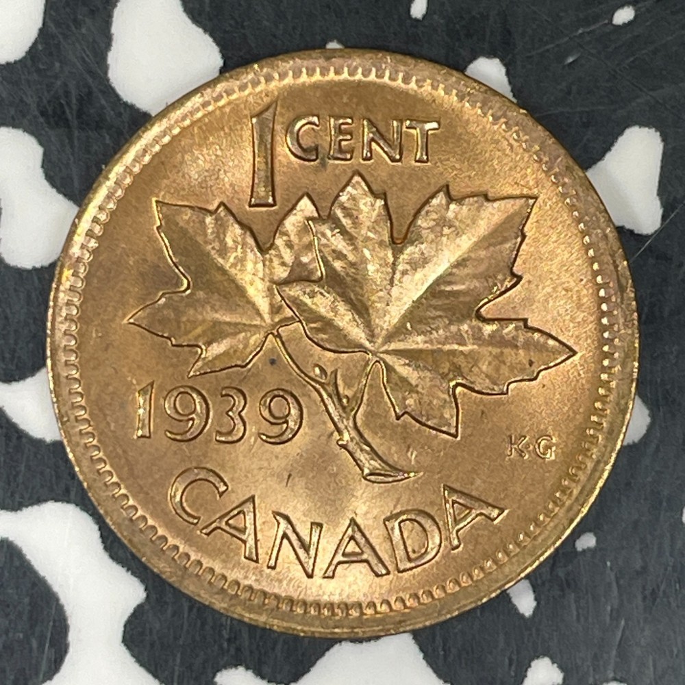 1939 Canada Small Cent Lot#C8652 High Grade! Beautiful!