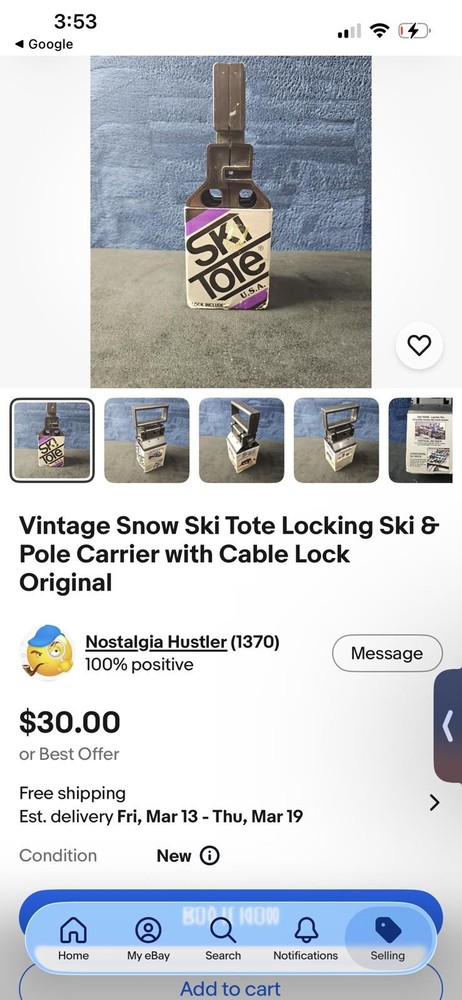 Ski Tote Locking Transport System with Combination Lock