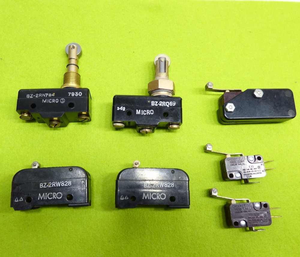7 Mixed lot roller lever micro switch Honeywell Cherry microswitch