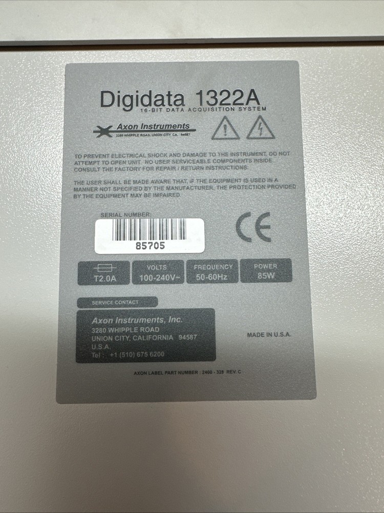 Axon Instruments Digidata Model 1322A 16-Bit Data Acquisition System TESTED