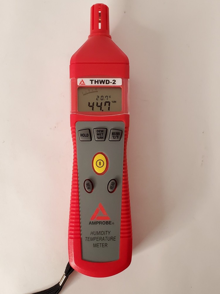 Amprobe THWD-2 Temperature Humidity Probe with Case - Tested & Working