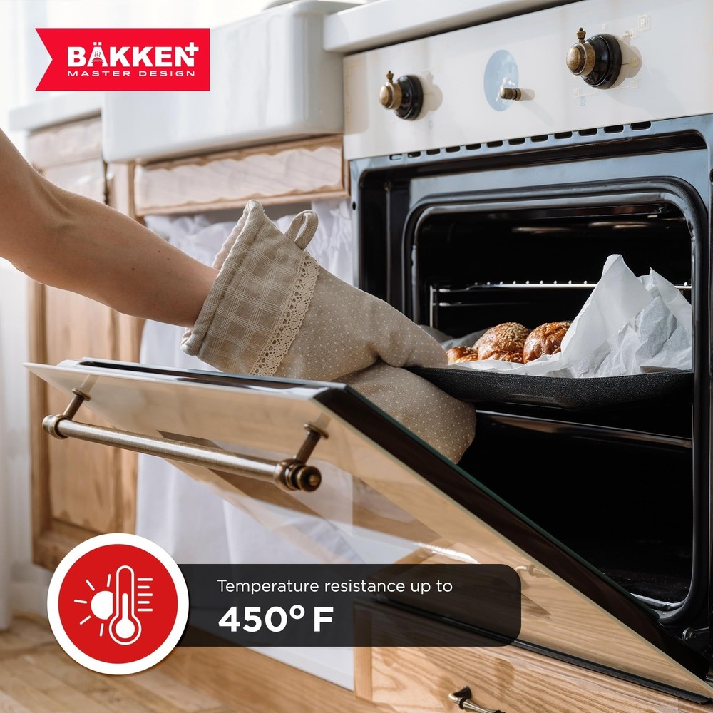 Bakken Swiss - Bakeware Set – 6 Piece – Stackable, Deluxe, Non-Stick