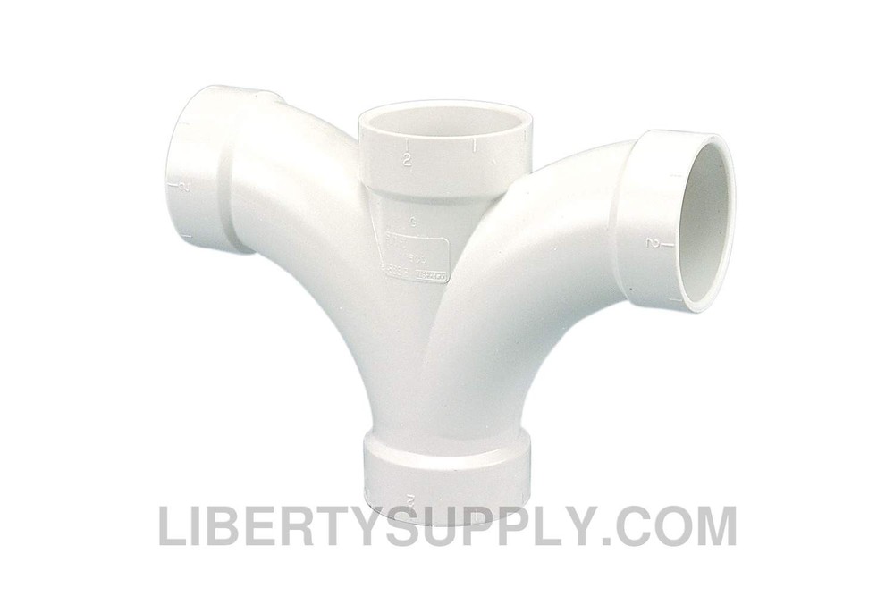 FITTINGS 4835B PVC DWV Double Fixture Tee