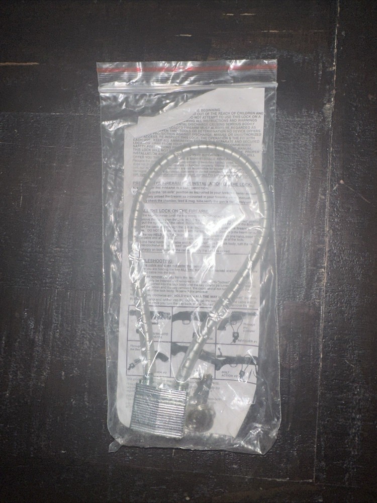 NEW 15" Cable Gun Lock