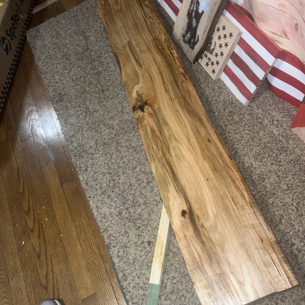 Reclaimed Spalted Maple /Fireplace Mantel Hand Planed/Solid Maple