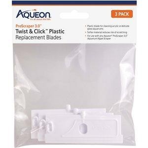 Aqueon ProScraper 3.0 Twist and Click Plastic Replacement Blades, 3 count