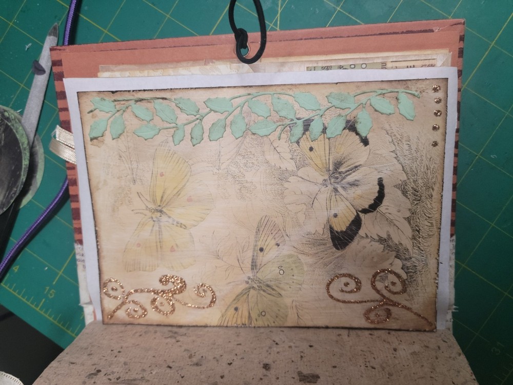 Floral Handmade Junk Journal Include Several Vintage Items