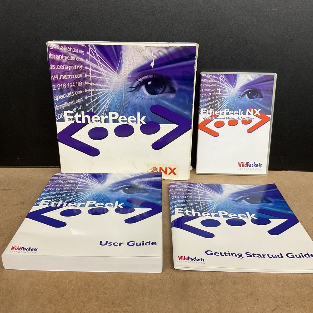 EtherPeek Expert Ethernet Network Analyzer WildPackets- Books Only No Disc