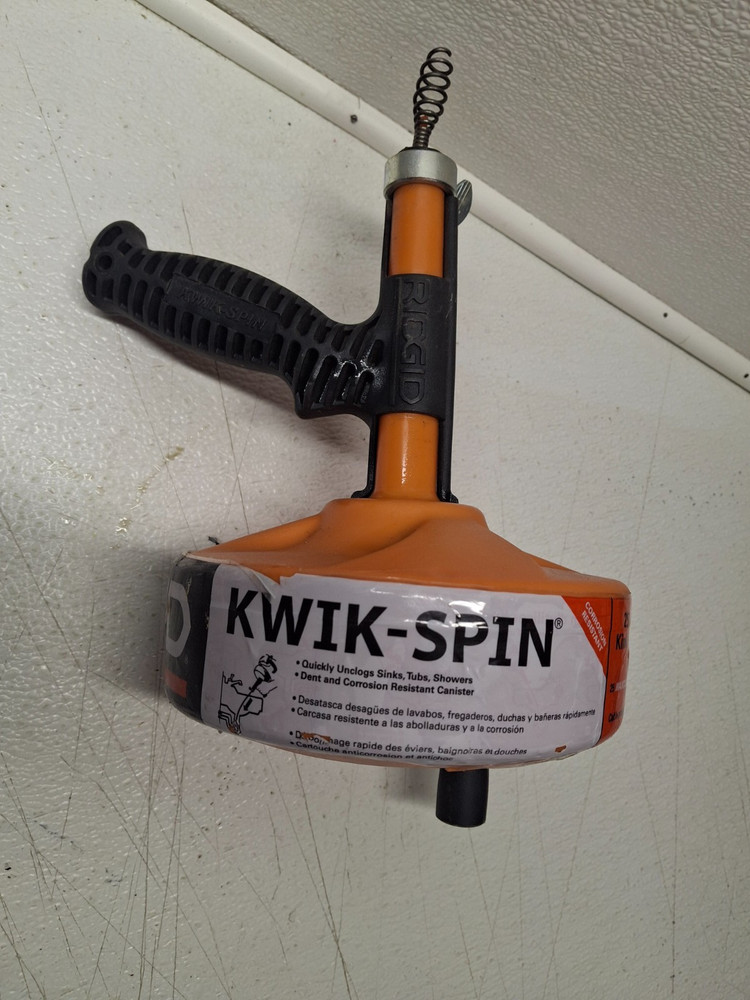 Ridgid 25' Kwik Spin Sewer Drain Snake Auger