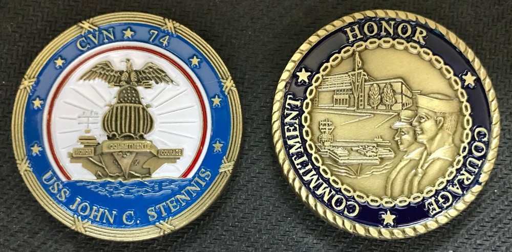 USS JOHN C STENNIS COMMAND COIN(CVN-74)