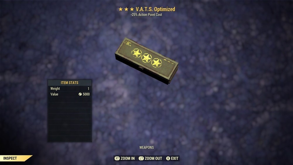 (Xbox) V.A.T.S. Optimized Legendary Mod