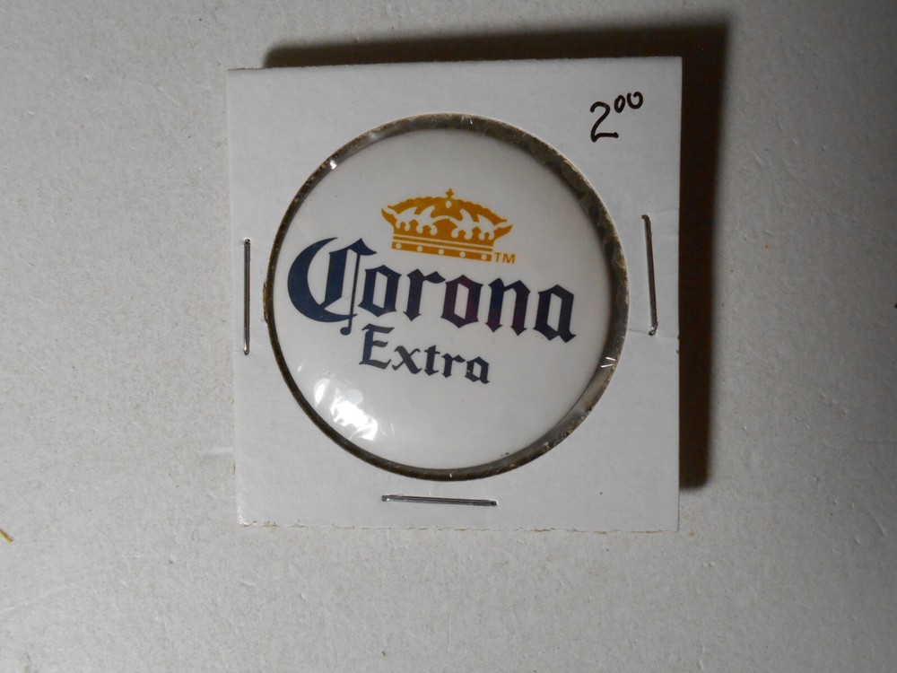 1-1/2" Corona Extra beer cello pinback button