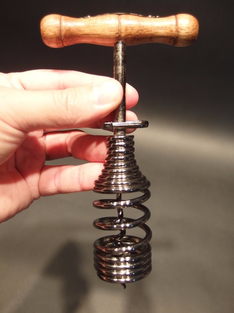 Antique Vintage Style Spring Assisted Direct Pull Corkscrew Wine Bottle Opener