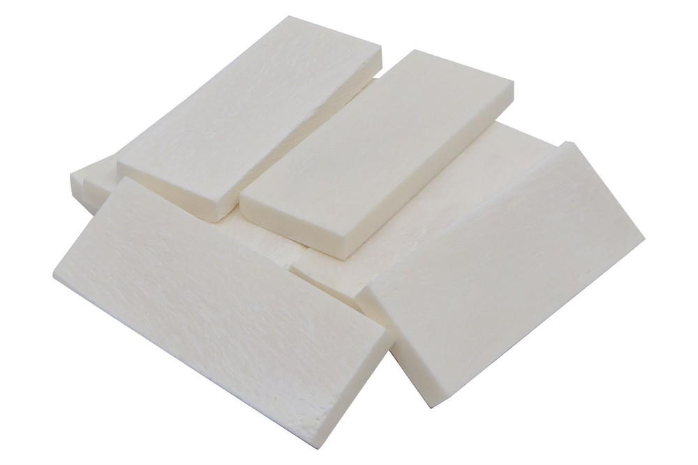 Bone Nut Blanks - 2.125" x .75" x .2" - White - 10 pack - Large Dobro