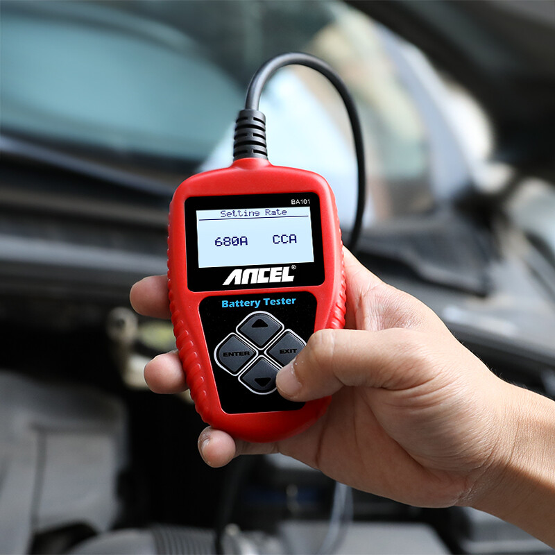 ANCEL BA101 Car Battery Tester 12V Load Tester Charging System Digital Analyzer